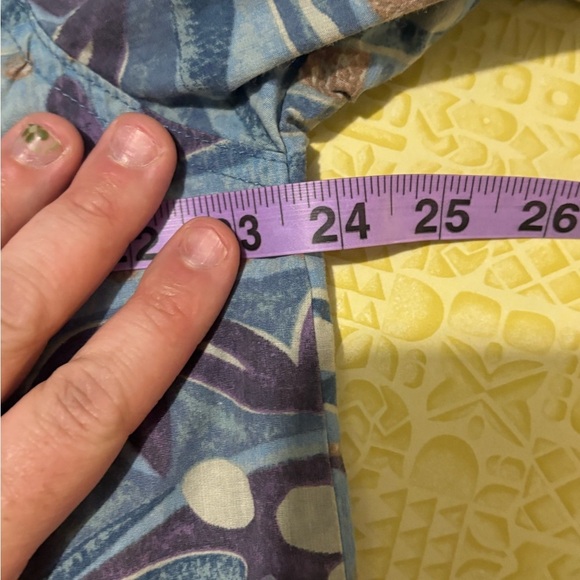 Vintage The Territory Ahead Blue and Purple Patterned Shirt - Picture 7 of 9